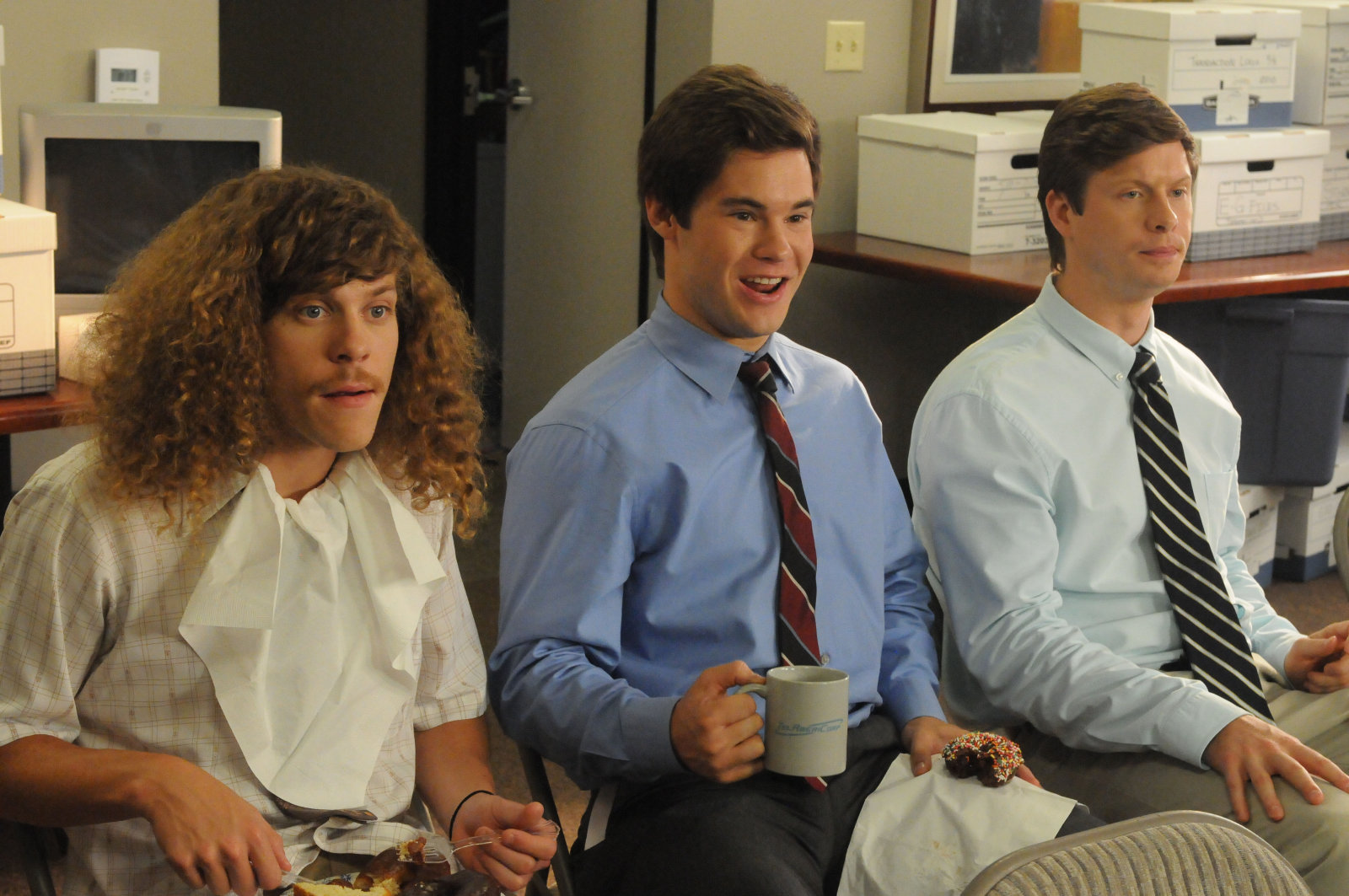 Still of Adam DeVine, Anders Holm and Blake Anderson in Workaholics (2011)