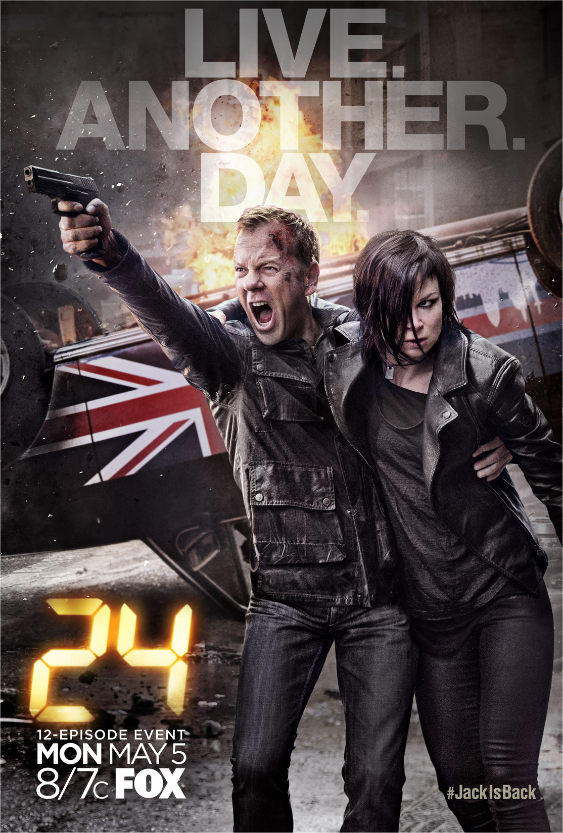 Kiefer Sutherland and Mary Lynn Rajskub in 24: Live Another Day (2014)
