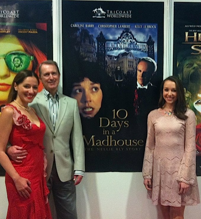 Alexandra Callas, David Mitchum Brown, Caroline Barry at 68th Cannes Film Festival. Cannes 2015