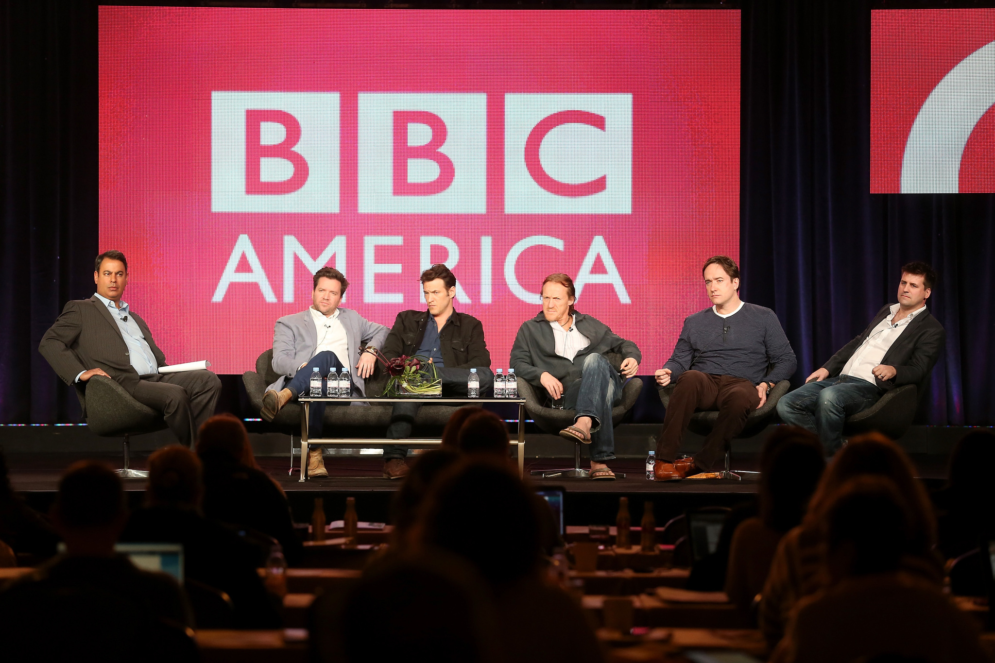 Jerome Flynn, Matthew Macfadyen, Adam Rothenberg and Richard Warlow at event of Ripper Street (2012)