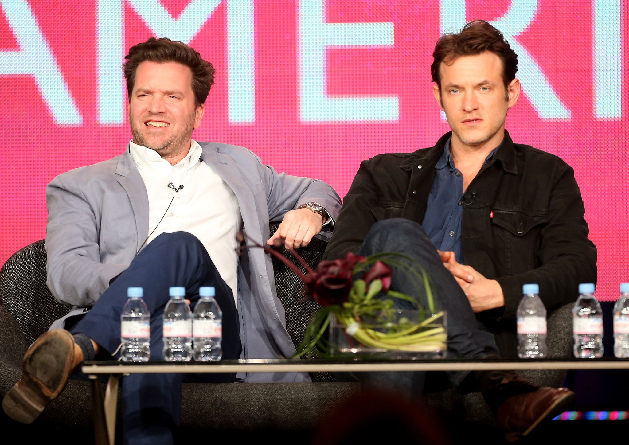 Adam Rothenberg and Richard Warlow at event of Ripper Street (2012)