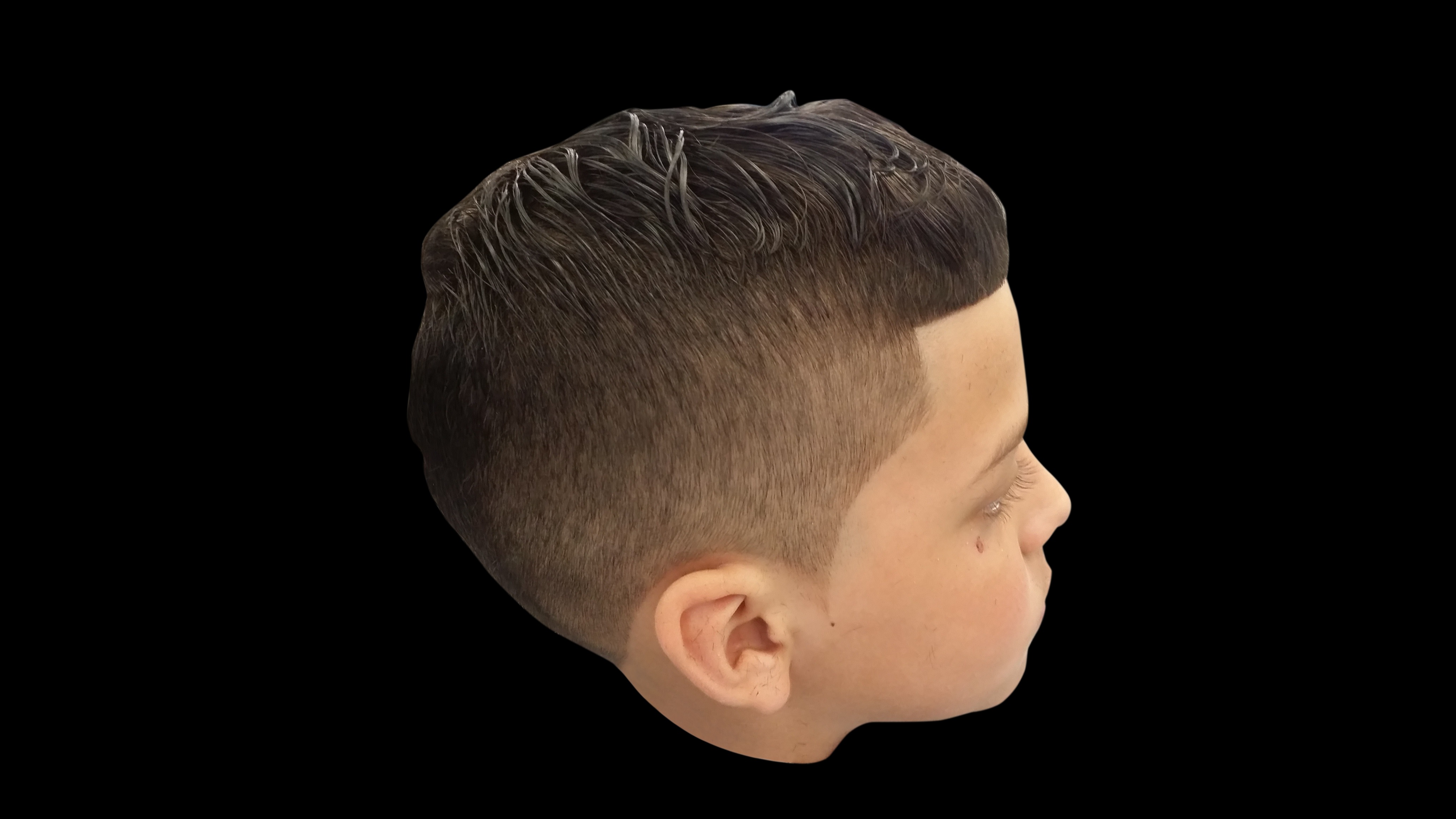 Young Kid with a 0.5 fade Mohican