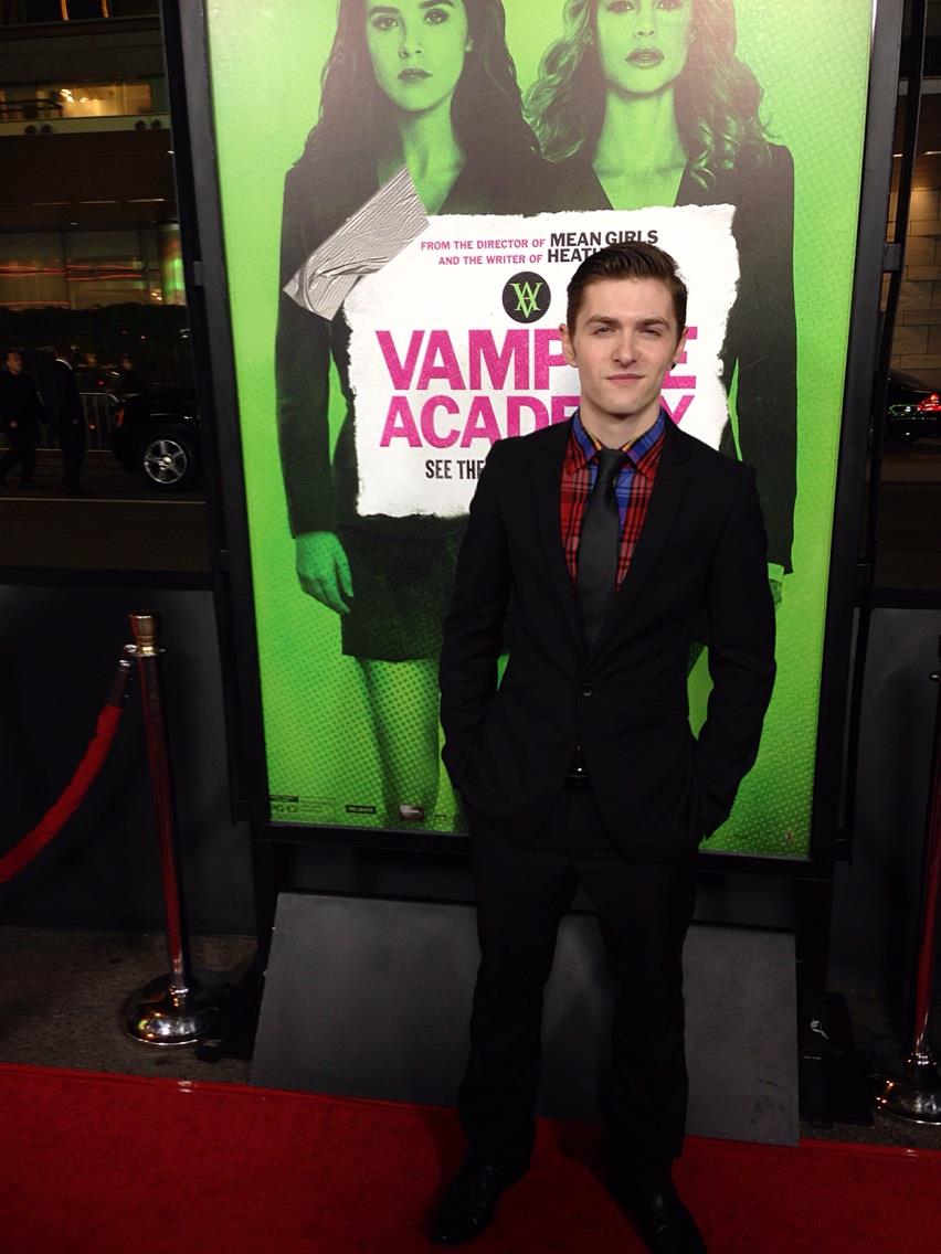 Nathan Shaw at the Los Angeles Premiere of Vampire Academy