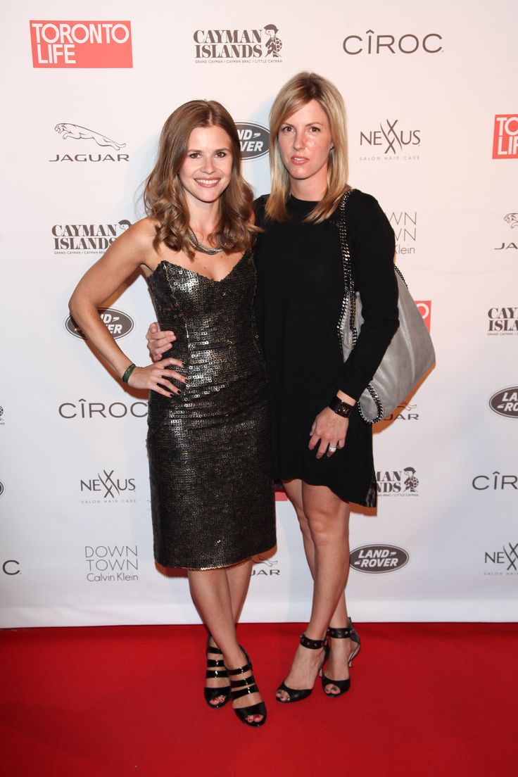 Caroline Korycki and Kelly Olsen arrive at Toronto Life's Most Stylish event during TIFF