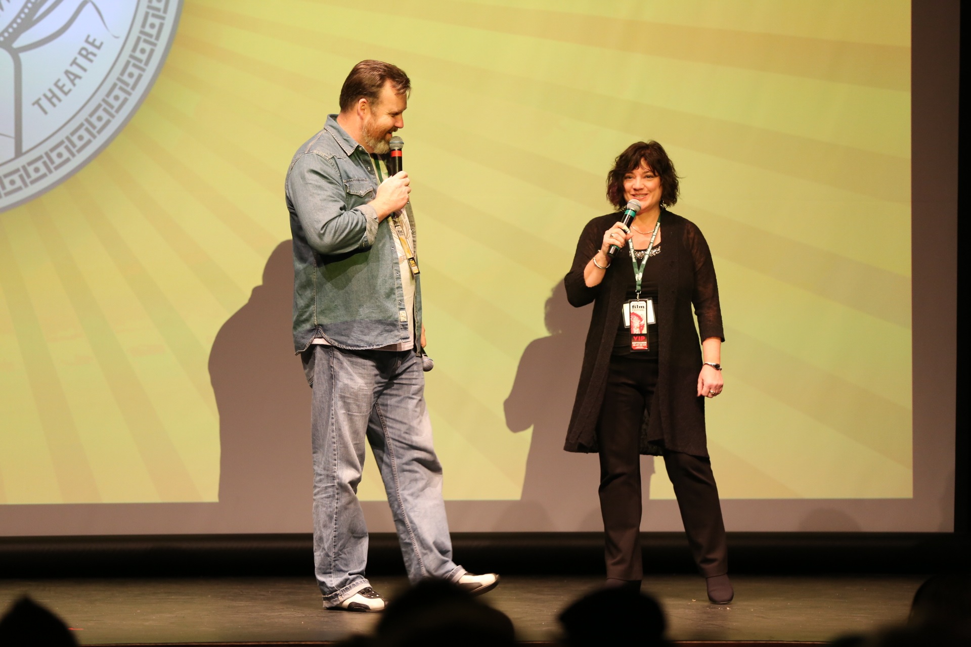 South Dakota Film Festival - Festival Director, Tom Black with Sandra Capra, Director of 