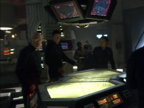Still of Michael Hogan, Alessandro Juliani and Tahmoh Penikett in Battlestar Galactica (2004)