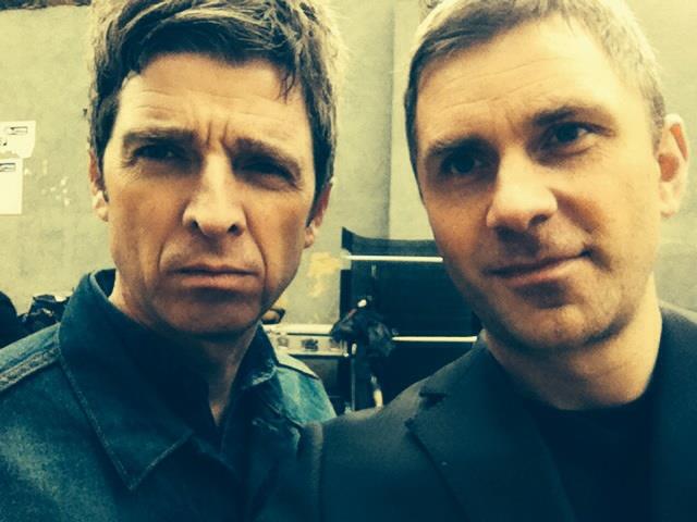 Me and Noel Gallagher on the set of his new music video