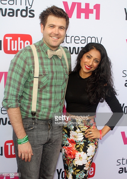 Kyle Walters and Lovlee Carroll at the 5th Annual Streamys 2015. Nominees for 