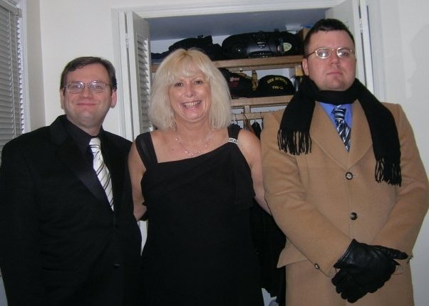 Shell Walker-Cook, Giles Cook and Richard Fancher of Tuff Cat LLC departing for AFI Film Awards, Kennedy Center, Washington, D.C.