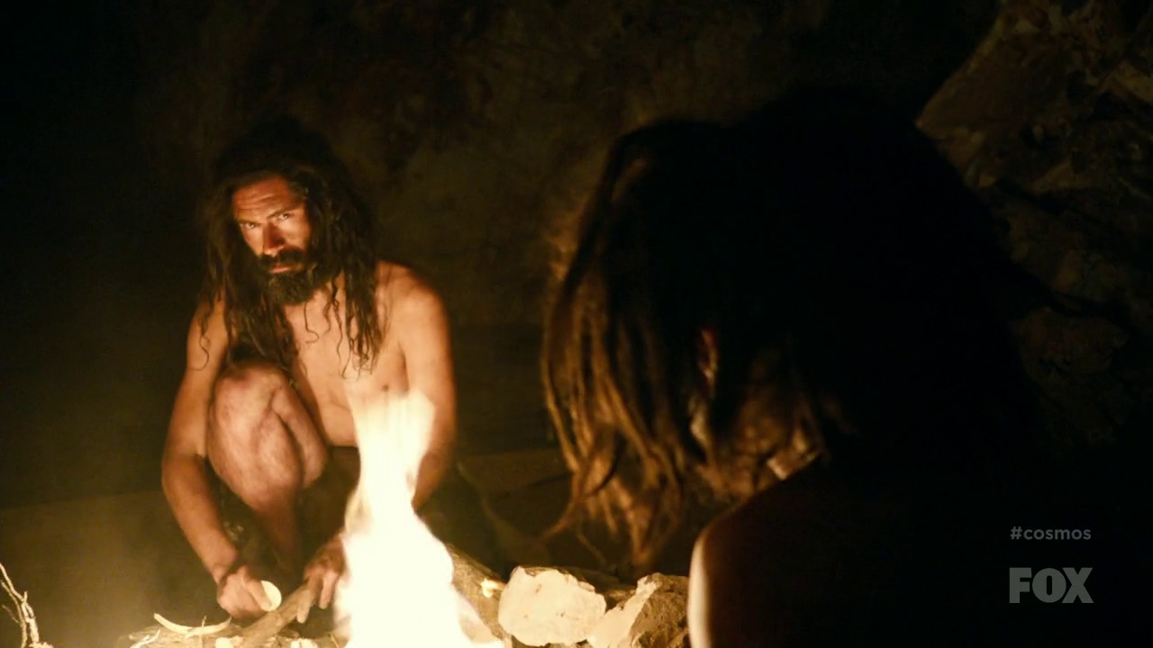 Diego Romero as Paleolithic Man in Cosmos: A Space - Time Odyssey