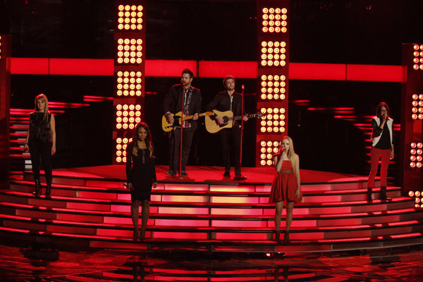 Still of Michelle Chamuel, Amber Carrington and Danielle Bradbery in The Voice (2011)