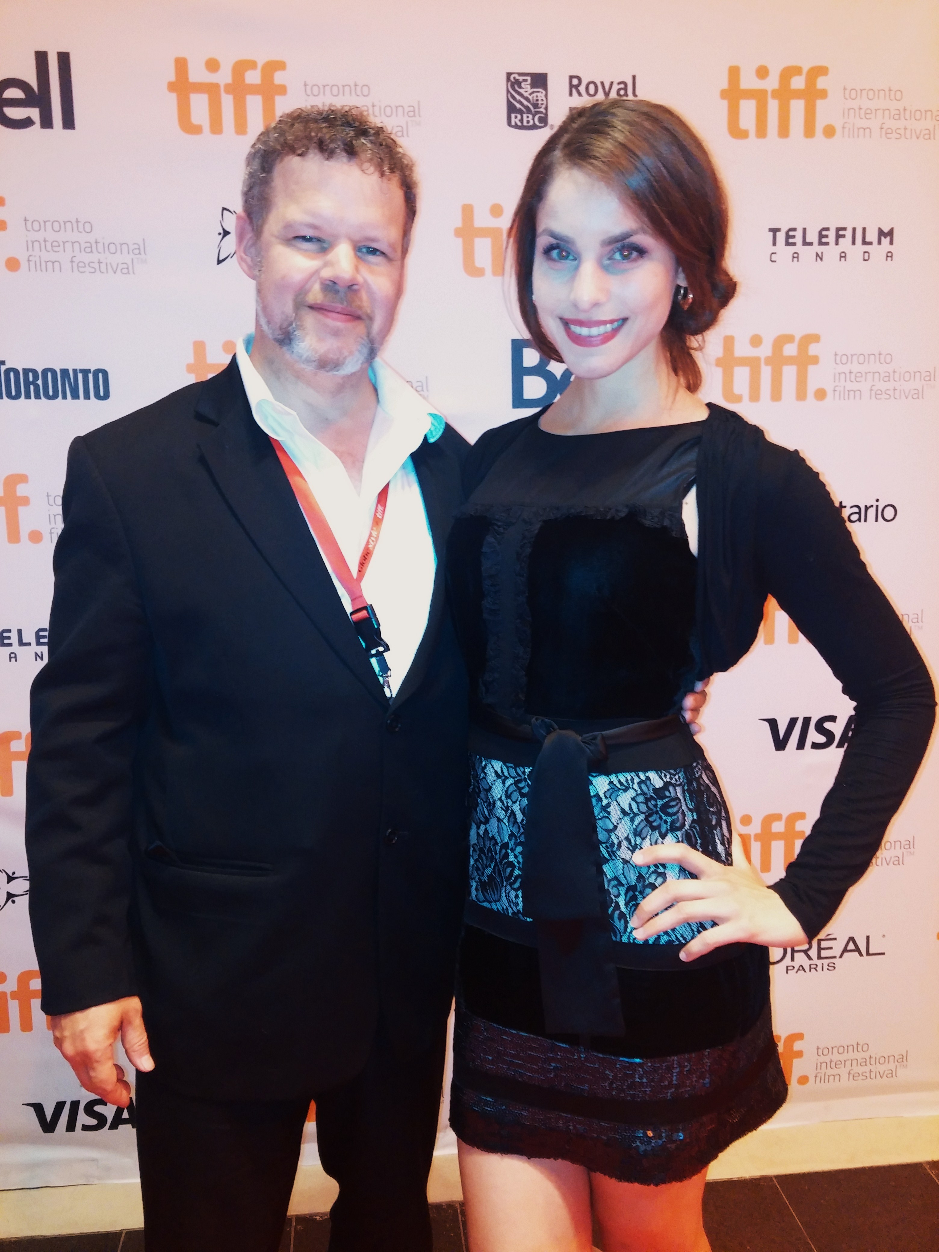 Melinda Michael with founder of Orchard Film Studios, Chris Boots Orchard