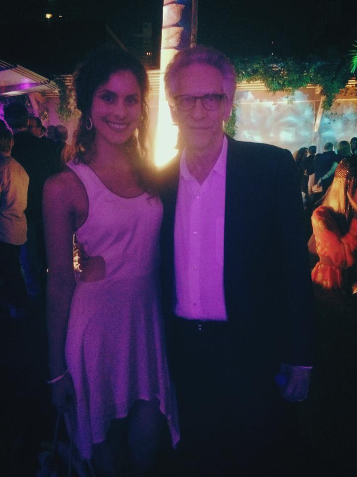 Melinda Michael and revolutionary Canadian director, David Cronenberg at TIFF 2014's MAPS TO THE STARS premiere screening and gala
