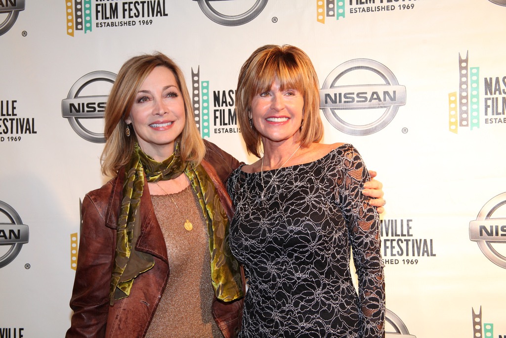 Sharon Lawrence and Cindy Joy Goggins at an event for Grace.