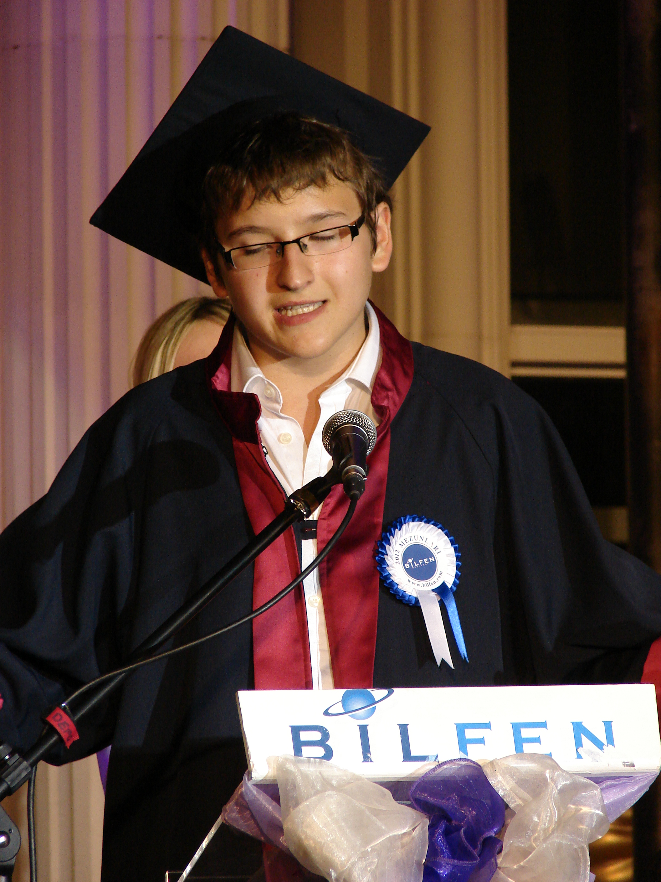 Batuhan Akçay Graduated from Bilfen School degree of first.