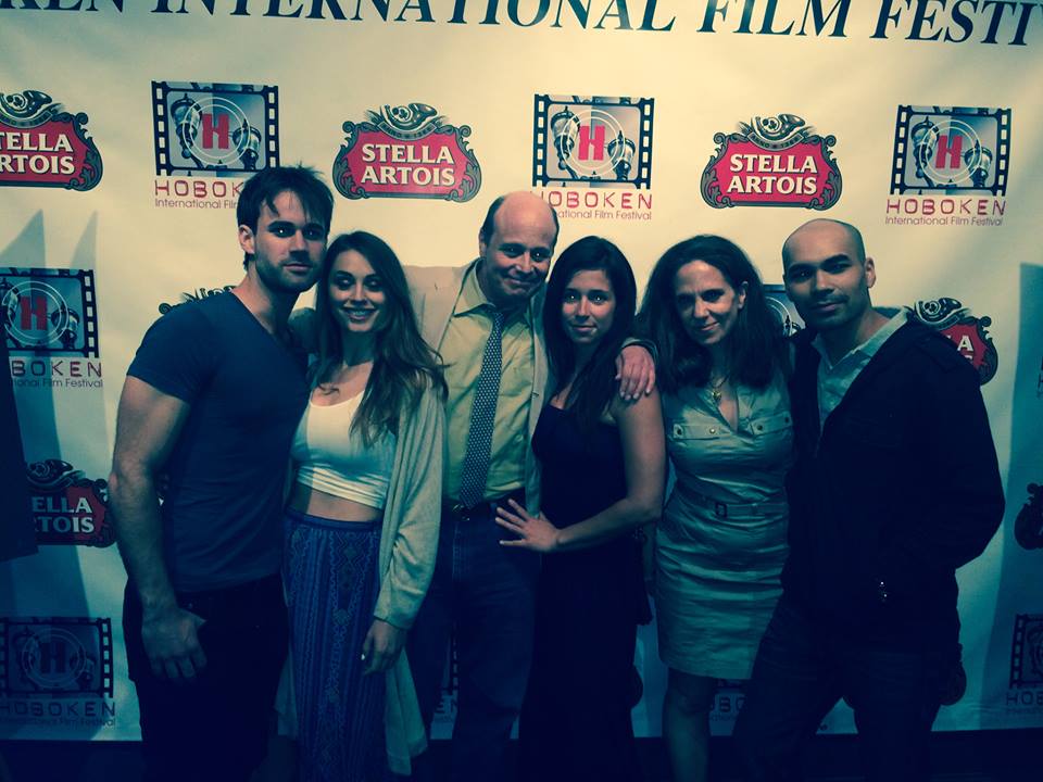 Some of the cast of 1.7 Alpha premiere and official selection for the 2015 Hoboken International Film Festival