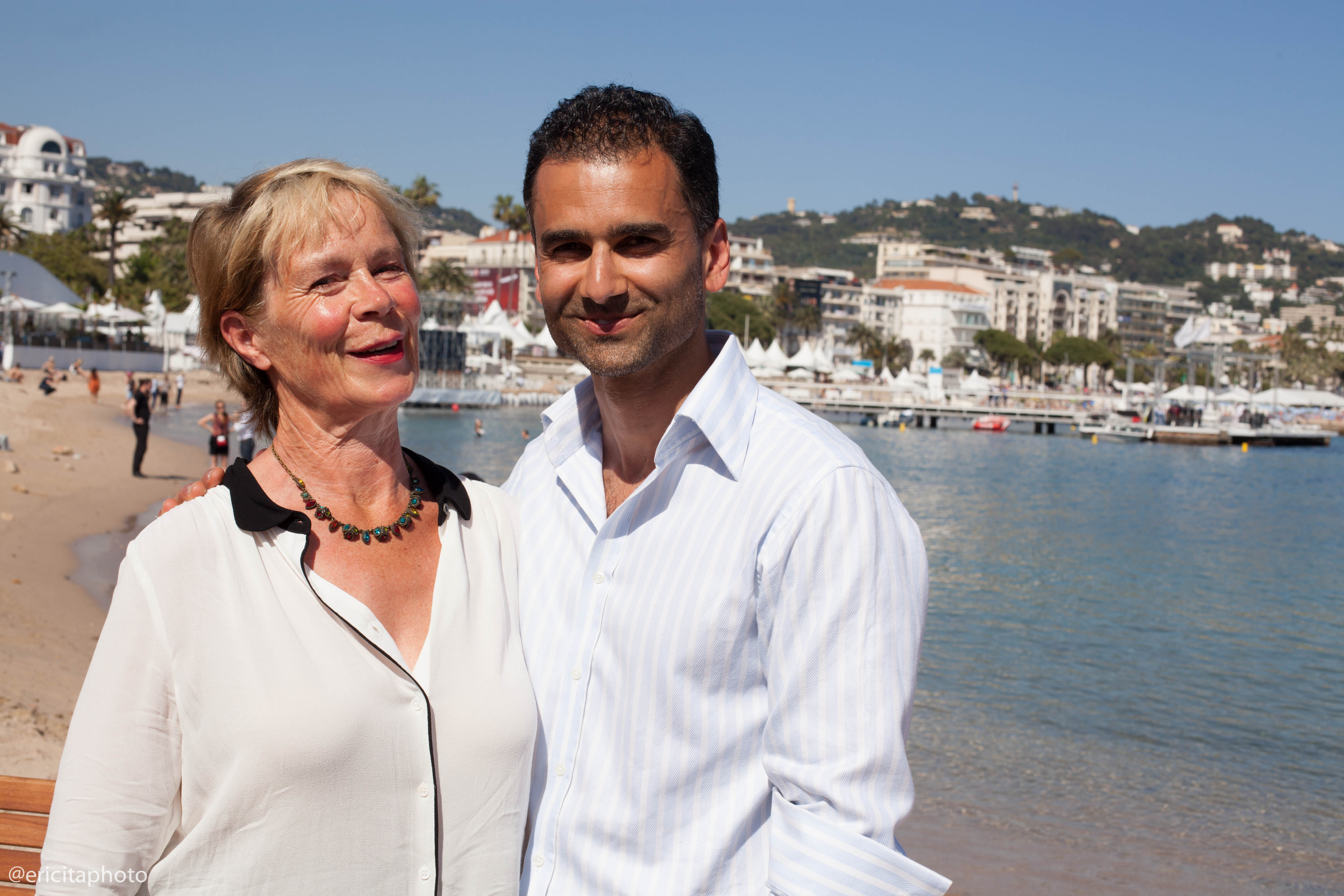 Malik having some down time with the delectable Celia Imri at Cannes