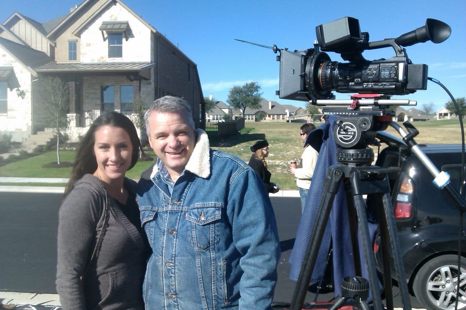 With director Brad Smith in Austin, Texas