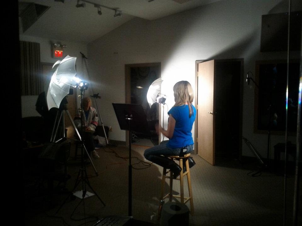 Kelly Nicole On-camera,in-studio voice-over at Porcupine Studio in Chandler AZ for Food-Ball,LLC