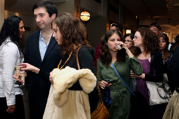 Dov Alfon and girlfriend Lital Levin at the Israeli premiere of 
