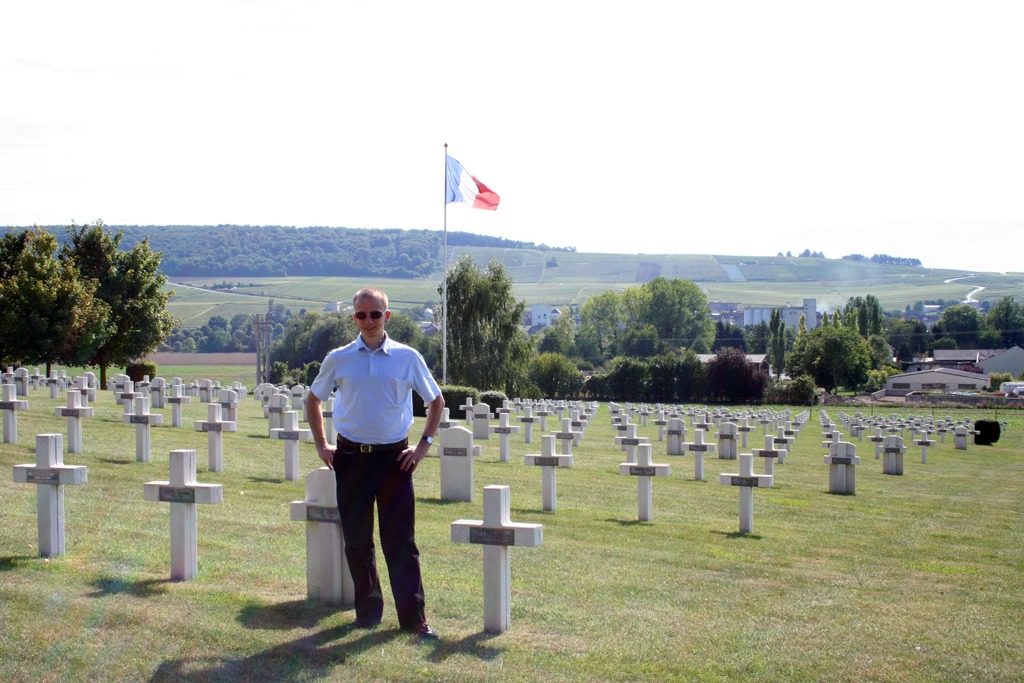 Martin Dano, French cemetery, Champagne region