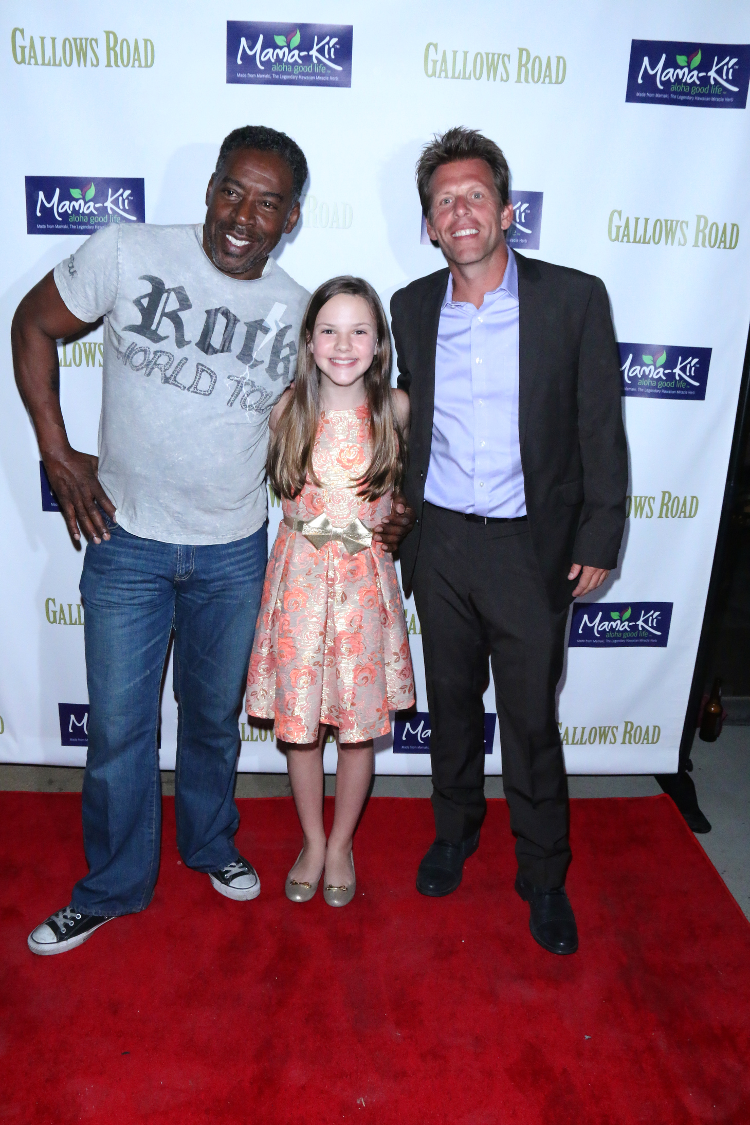 Ernie Hudson and director Bill McAdams Jr on red carpet in LA for Gallows Road