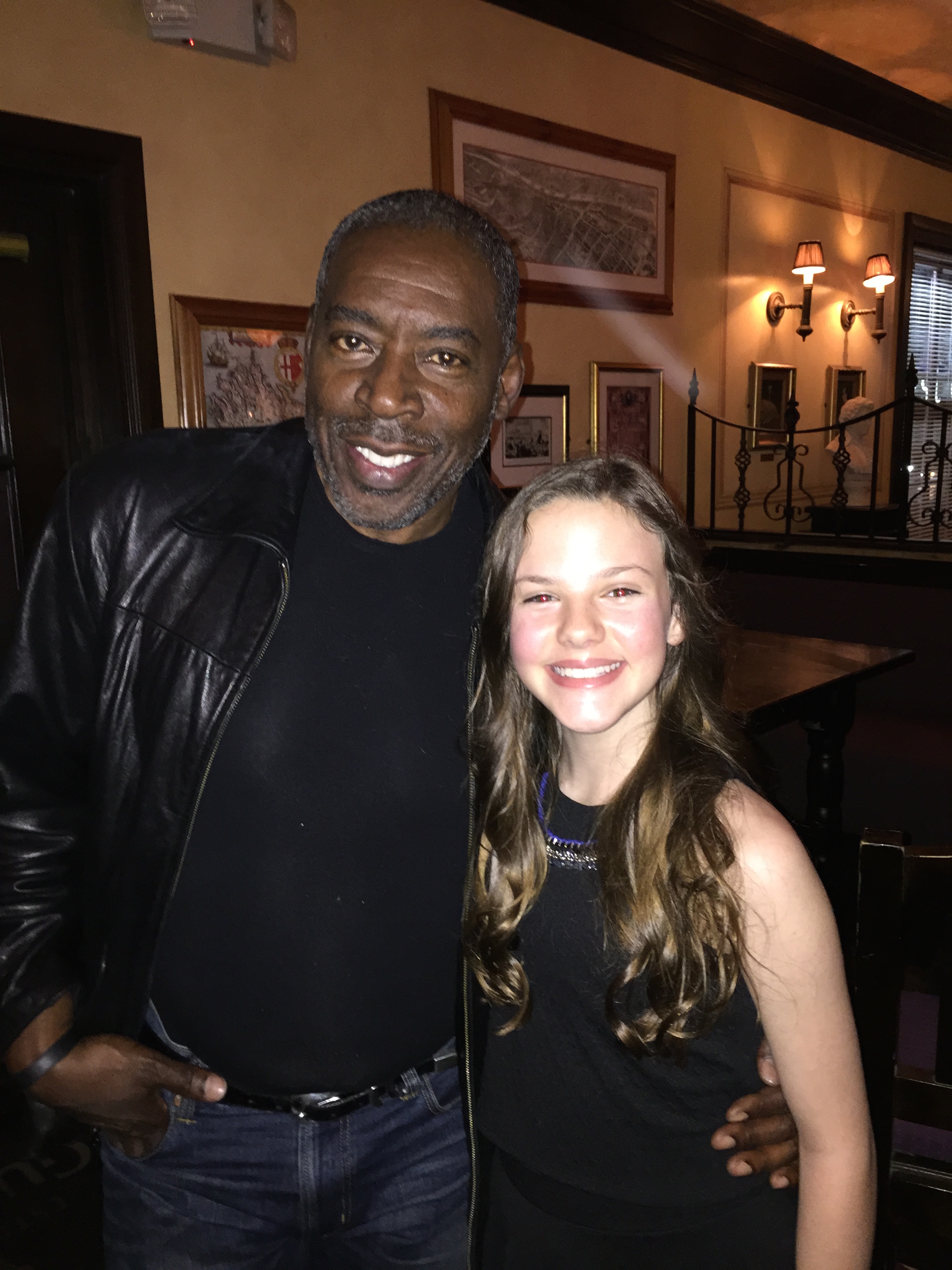 Megan pictured with Gallows Road co-star Ernie Hudson at the USA Film Festival