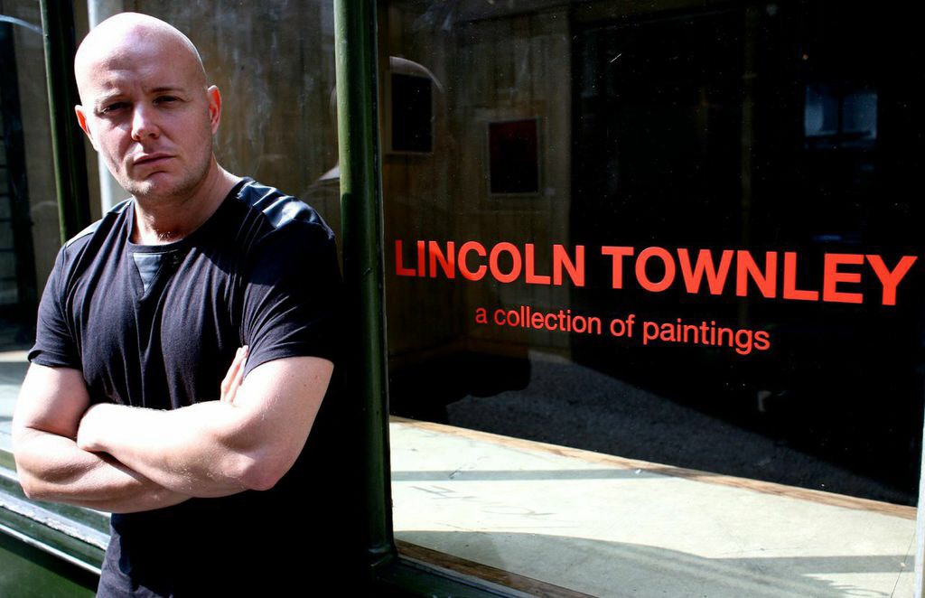 Lincoln Townley outside his gallery