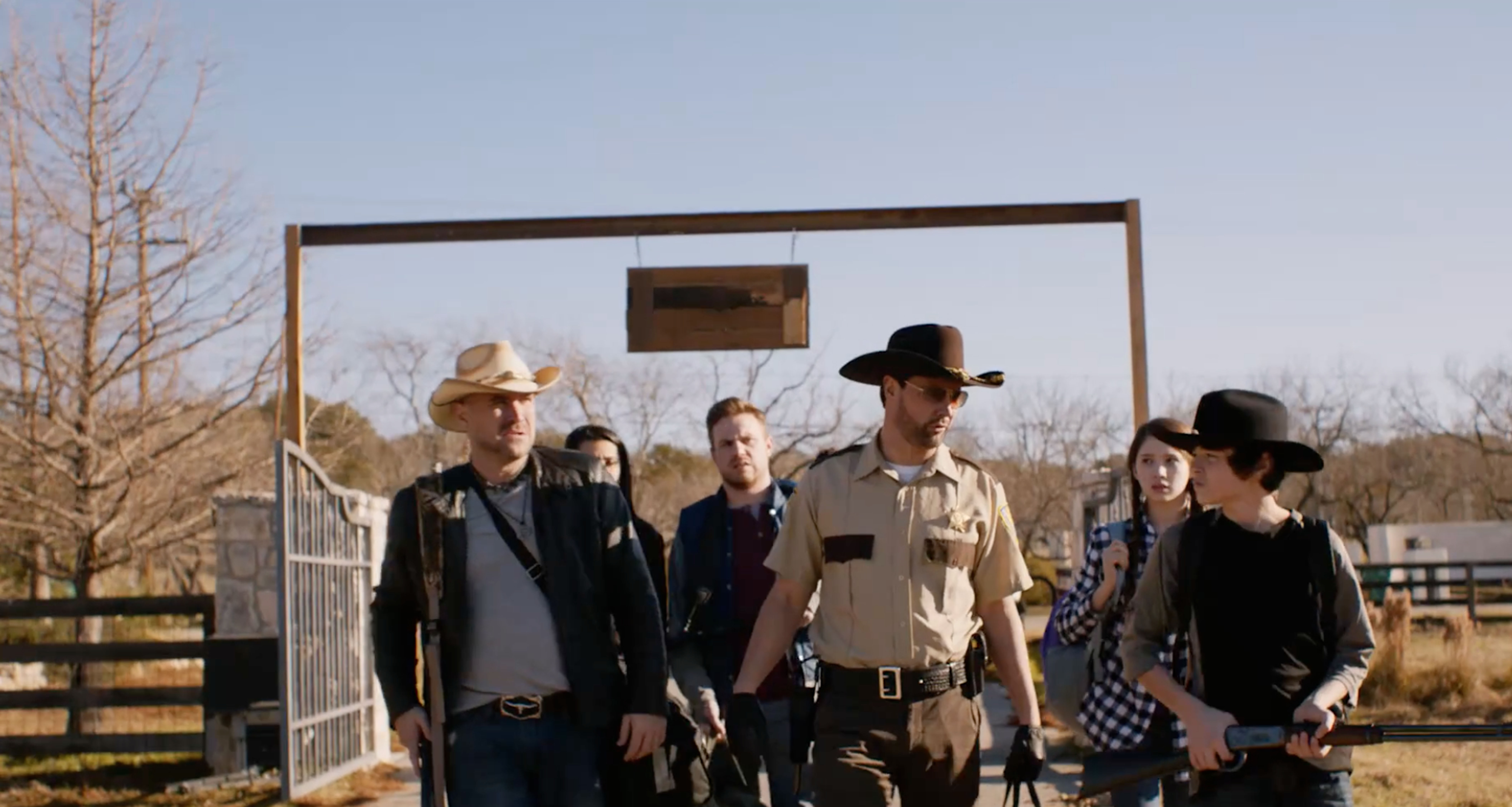 Still of Dave Sheridan, Sophia Taylor Ali, Joey Oglesby, Tim Ogletree, Mason Dakota Galyon and Danielle Garcia in Walking with the Dead (2015)