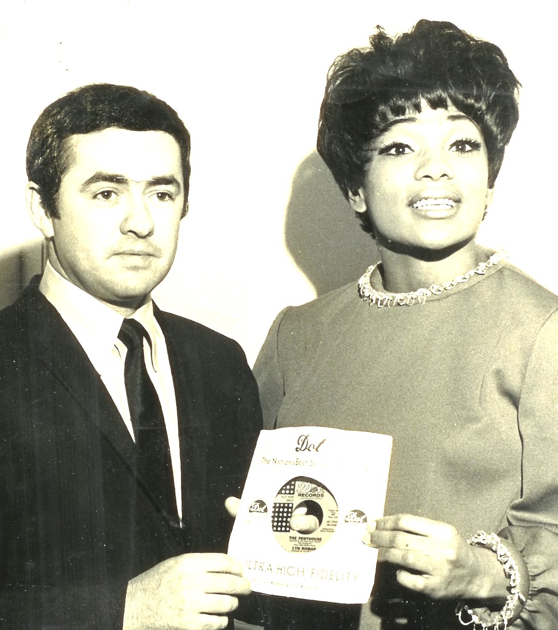 Lyn Roman AKA Linda Griner and her producer Gerry Granahan at Promotion Party for Lyn for Single Release of her recording of 'The Penthouse for Paramount Pictures.