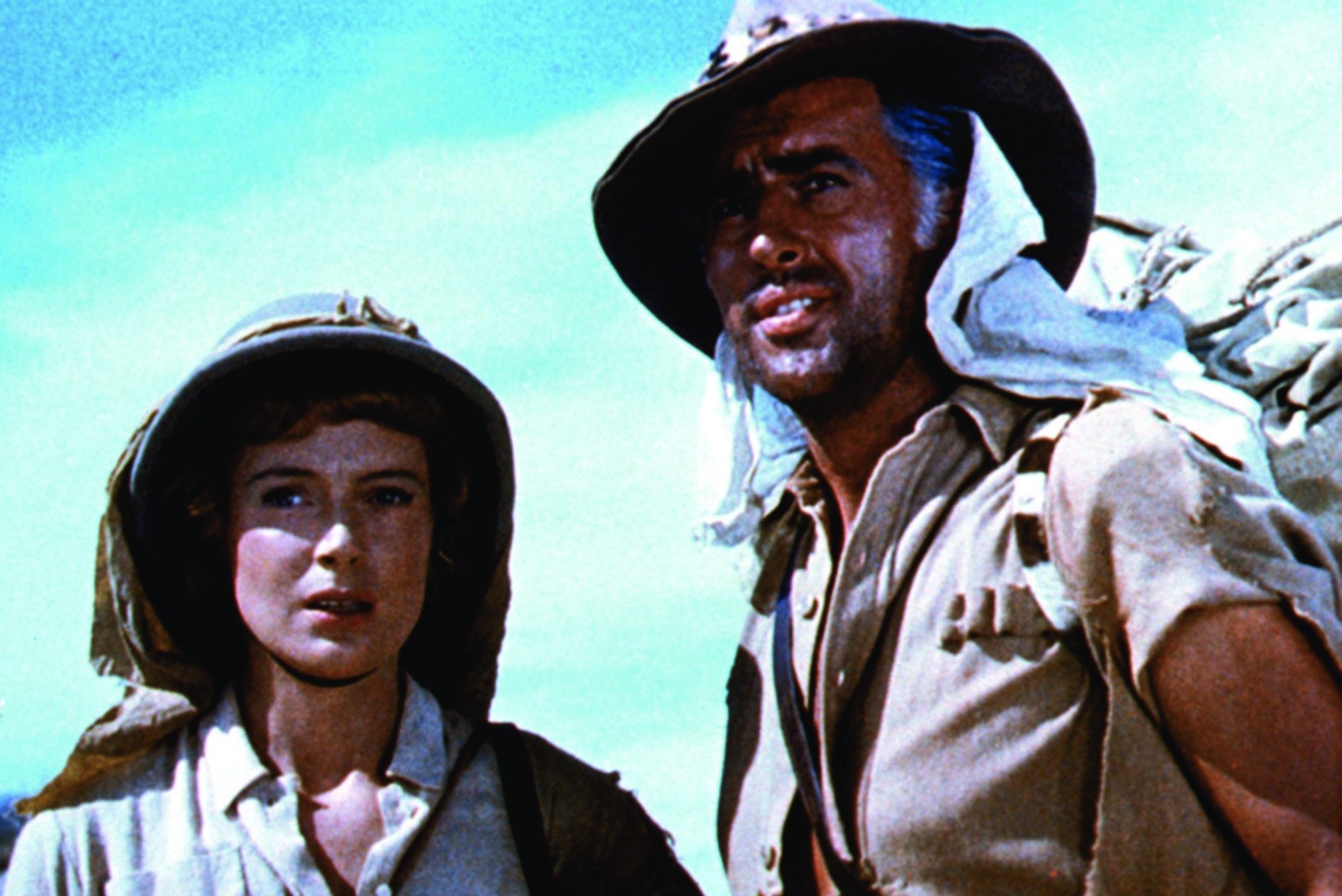 Still of Deborah Kerr and Stewart Granger in King Solomon's Mines (1950)