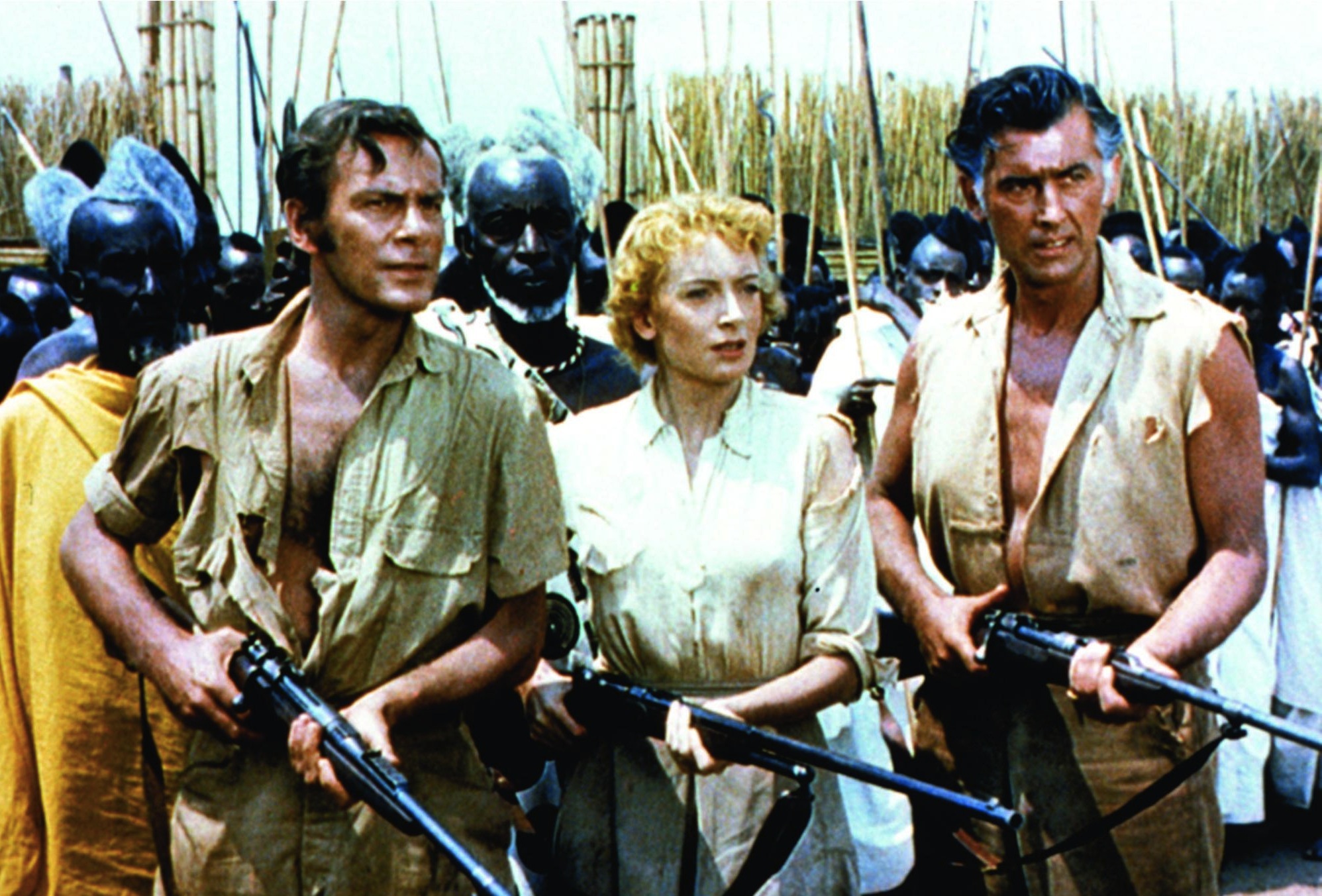 Still of Deborah Kerr and Stewart Granger in King Solomon's Mines (1950)