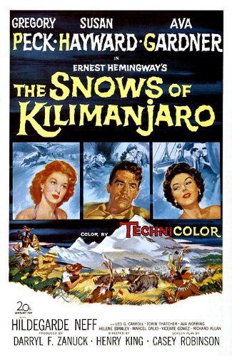 Gregory Peck, Ava Gardner and Susan Hayward in The Snows of Kilimanjaro (1952)