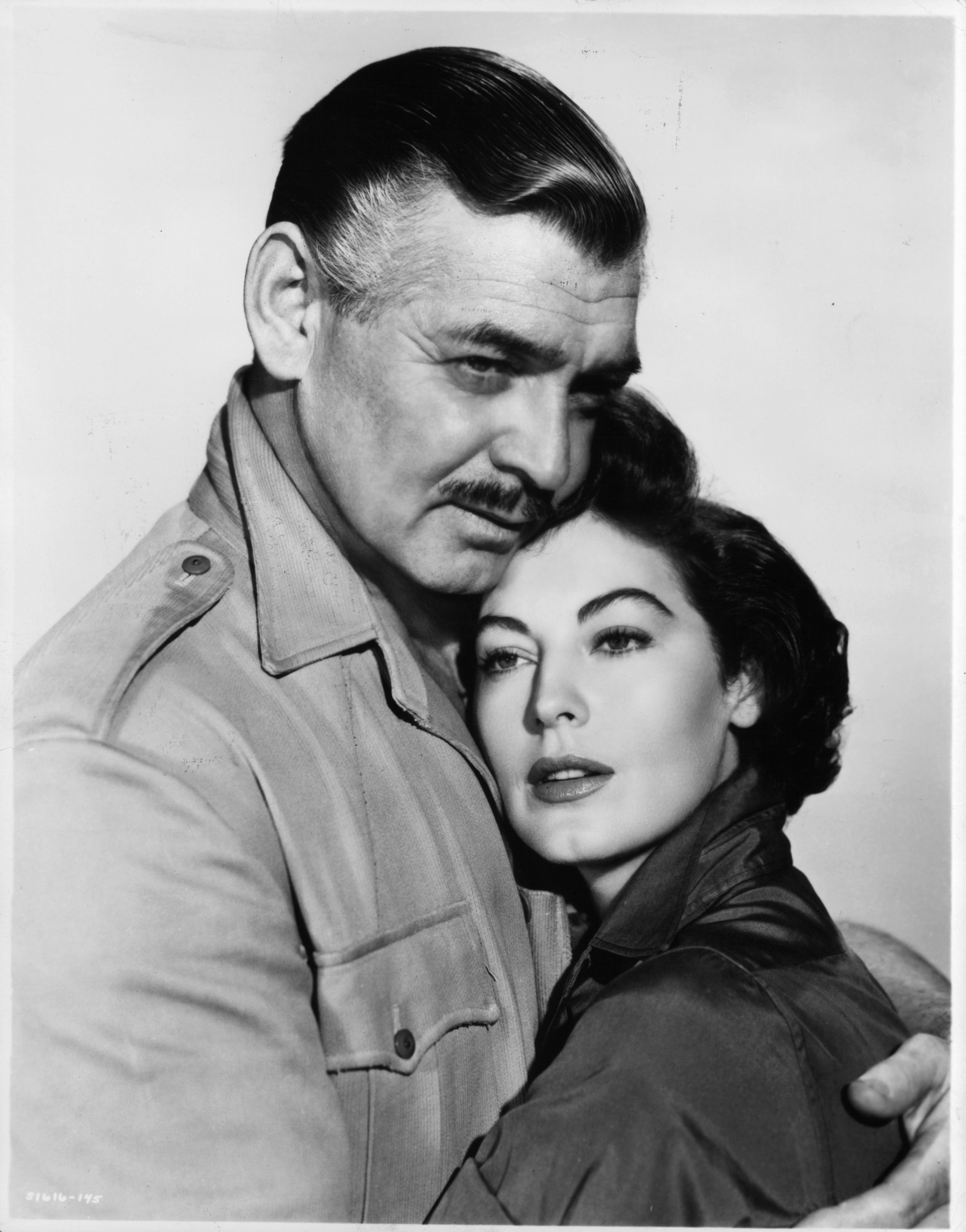 Still of Clark Gable and Ava Gardner in Mogambo (1953)