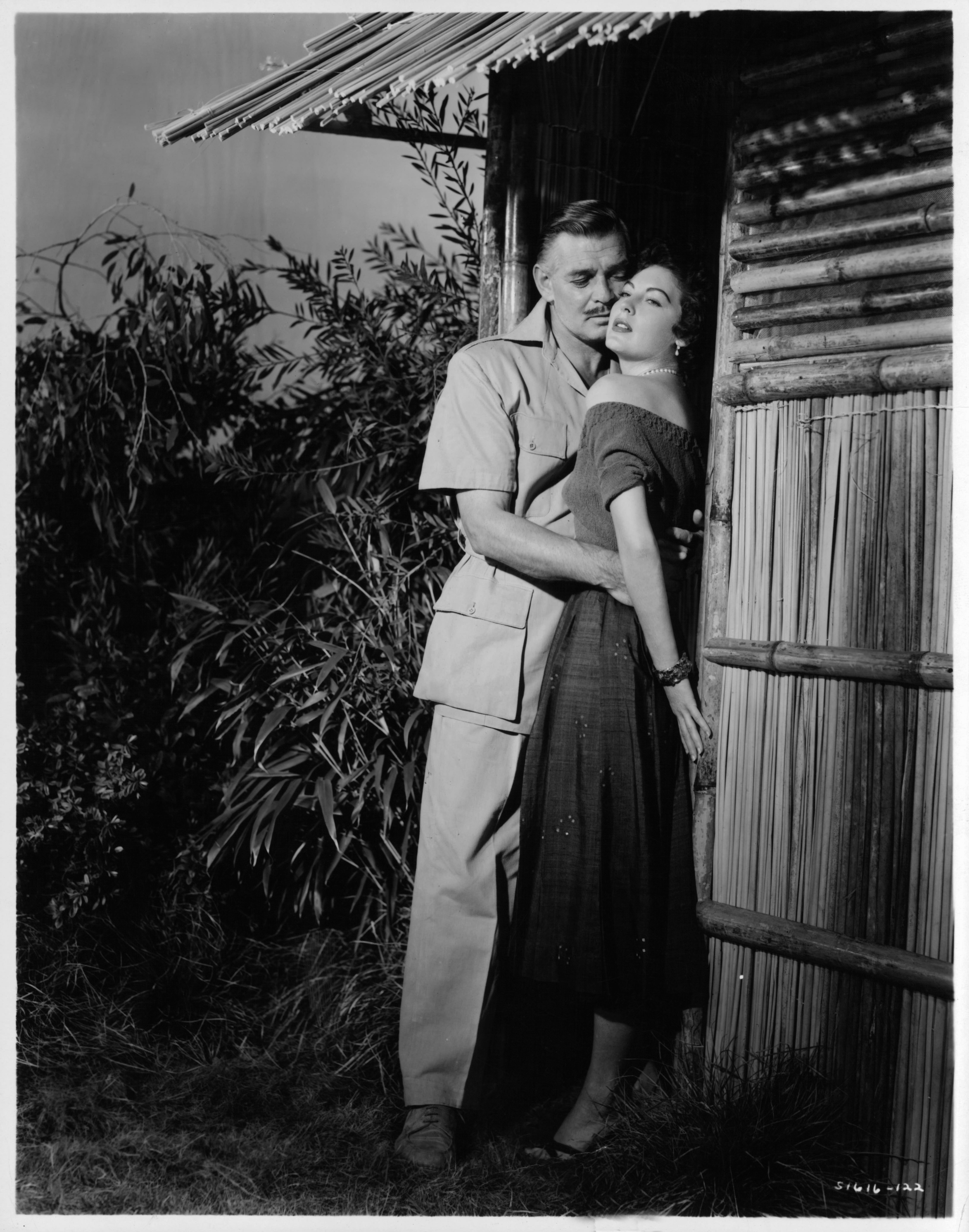 Still of Clark Gable and Ava Gardner in Mogambo (1953)