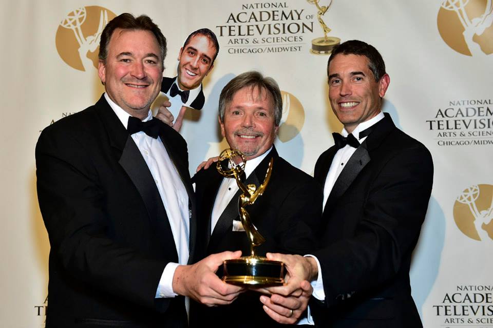 George Howe, Dan Bertalan and Tim Jacobson at the Chicago/Midwest Emmys on 11/1/2014.