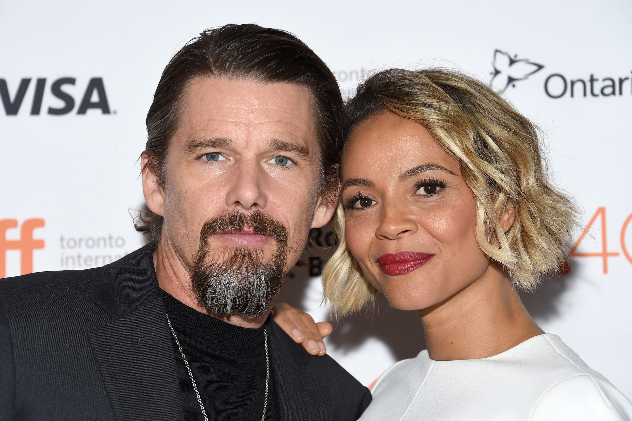 Ethan Hawke and Carmen Ejogo at event of Born to Be Blue (2015)