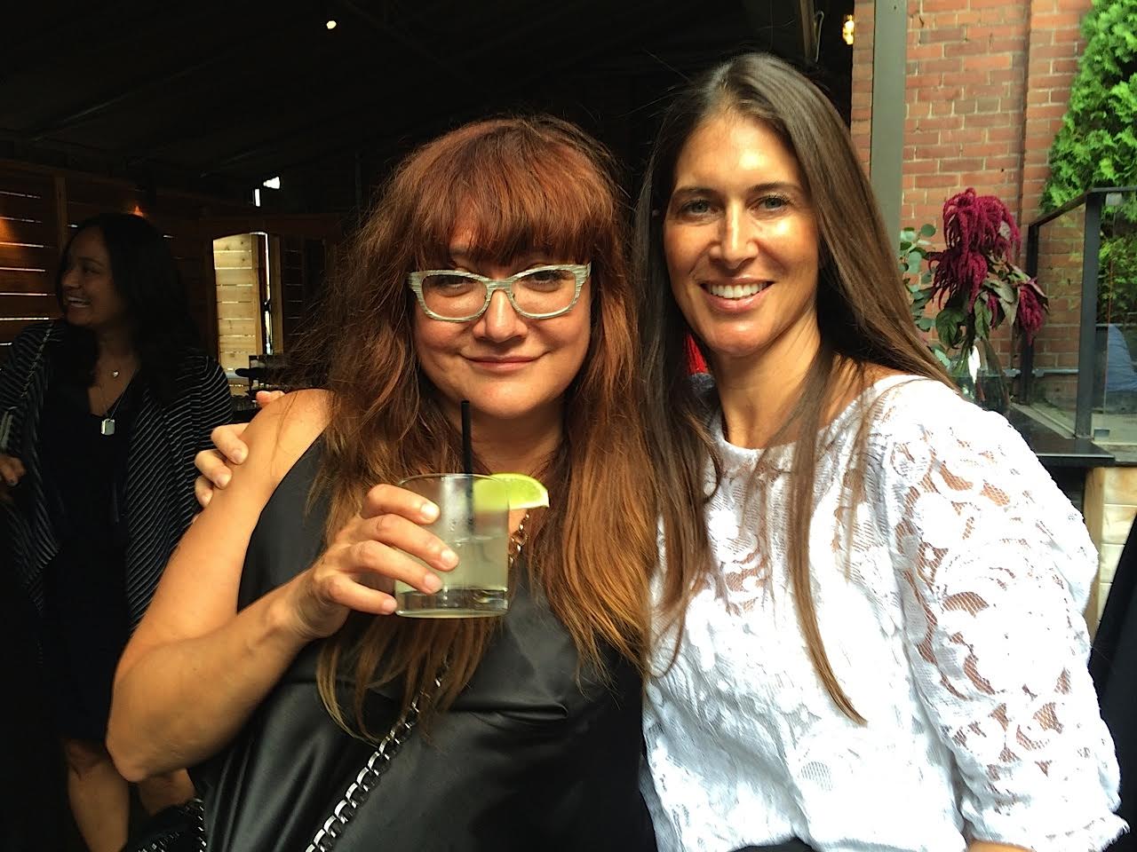Dana Friedman (Producer, right) With Director of Learning to Drive, Isabel Coixet (left)