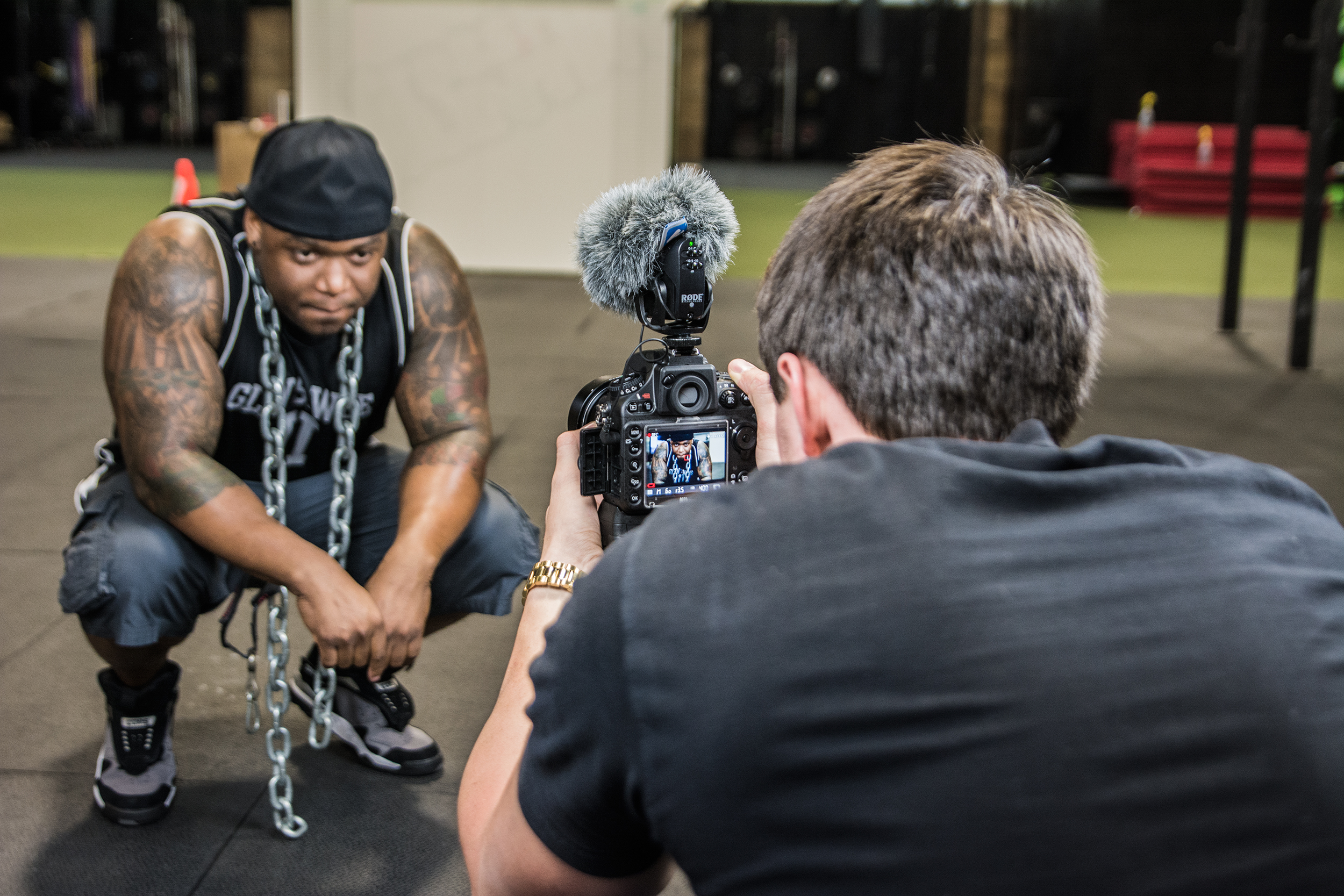 Behind the scenes at music video shoot with Alternative Hip Hop Artist Glen S. Wade II for 