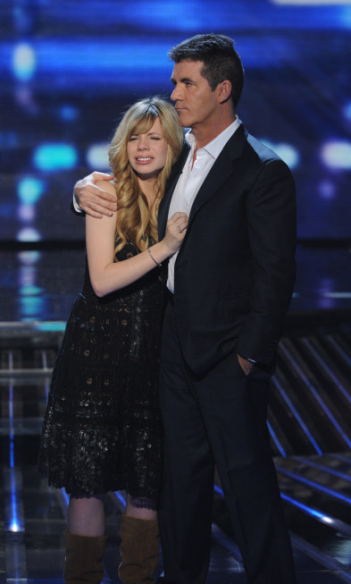 Still of Simon Cowell and Drew Ryniewicz in The X Factor (2011)