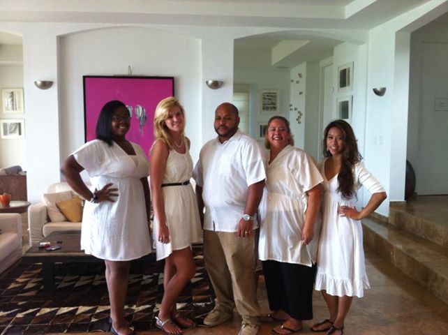 The Weddings in Vieques crew dressed for a 