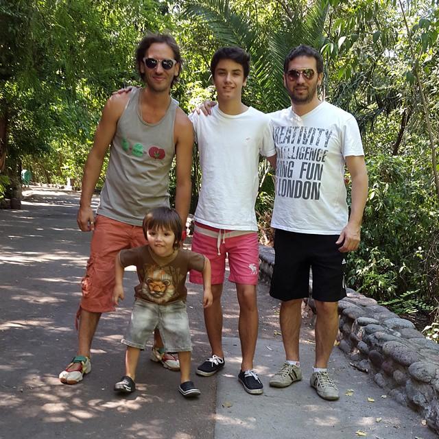 Joaquín Ochoa along with his dad (left) and Uncle/Godfather and young brother.