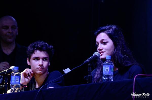 Joaquín Ochoa and Oriana Sabatini at 2014 Argentina Comic Con on November 15, 2014.