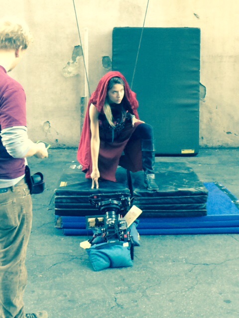Doing stunts for my latest film: Avengers Grimm