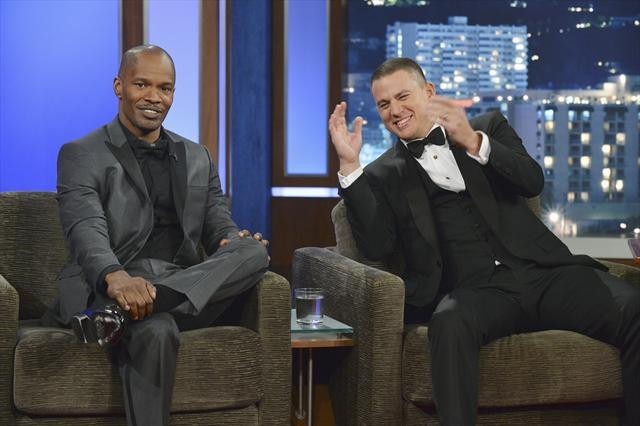 Still of Jamie Foxx and Channing Tatum in Jimmy Kimmel Live! (2003)