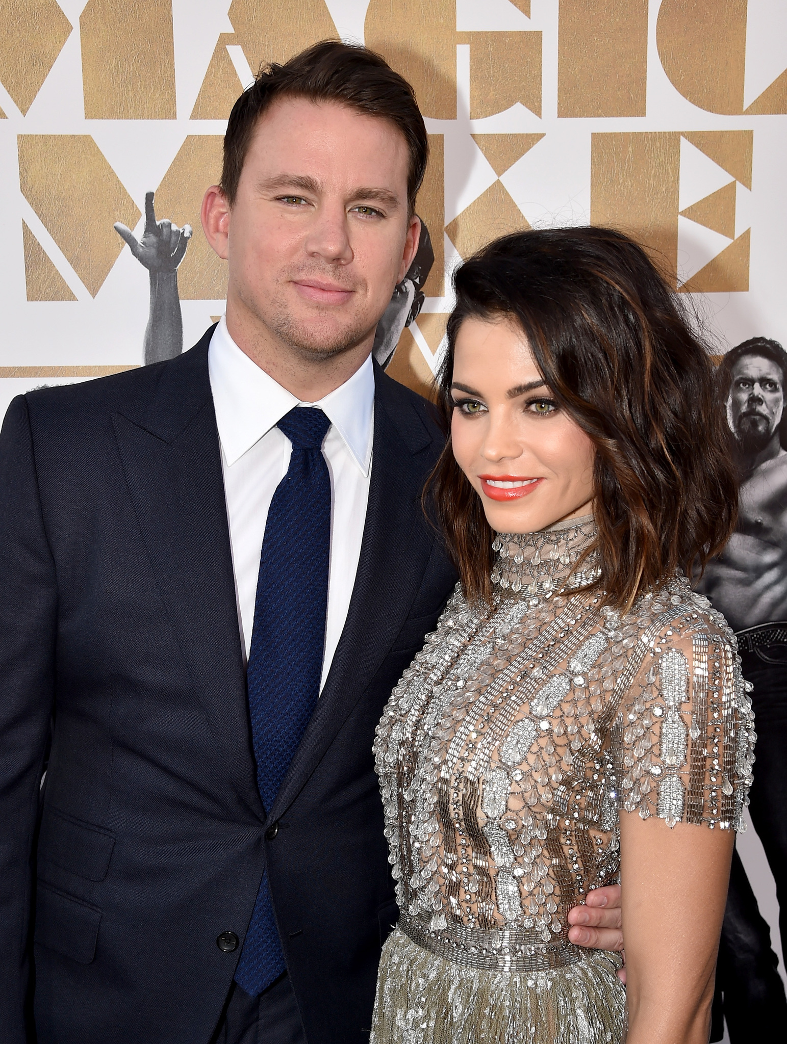 Channing Tatum and Jenna Dewan Tatum at event of Magiskasis Maikas XXL (2015)