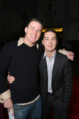 Shia LaBeouf and Channing Tatum at event of Paranoja (2007)