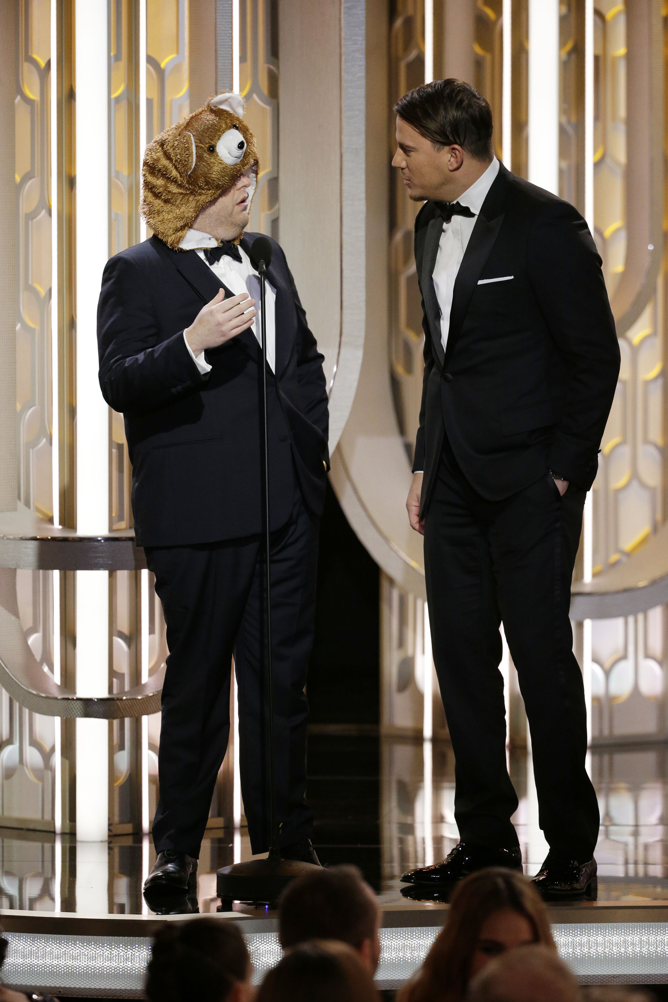 Channing Tatum and Jonah Hill at event of 73rd Golden Globe Awards (2016)