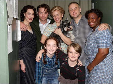 The cast of A Christmas Memory at the Irish Repertory Theatre in NYC.