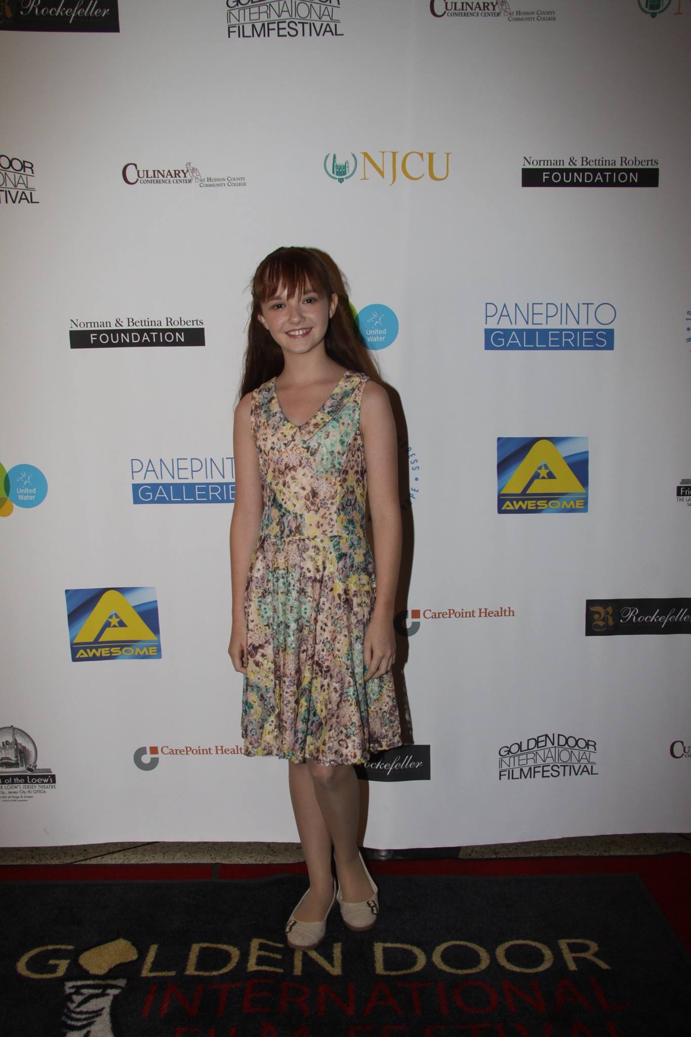 Taylor Richardson attends the closing awards ceremony at the Golden Door Film Festival where her film Jack of the Red Hearts won 7 awards.